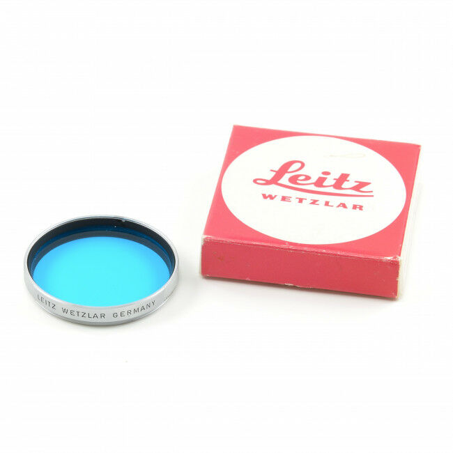 Leitz E41 Blue Filter Chrome + Box